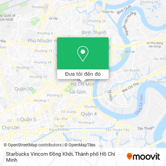 Bản đồ Starbucks Vincom Đồng Khởi
