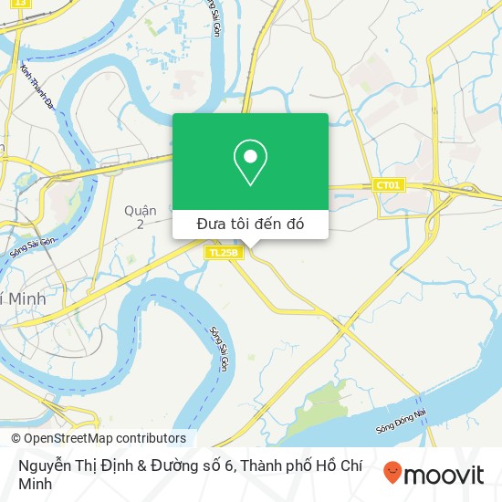 Bản đồ Nguyễn Thị Định & Đường số 6