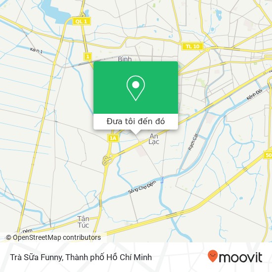 Bản đồ Trà Sữa Funny, ĐƯỜNG Hồ Học Lãm Quận Bình Tân, Thành Phố Hồ Chí Minh