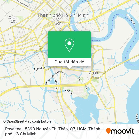 Bản đồ Royaltea - 539B Nguyễn Thị Thập, Q7, HCM