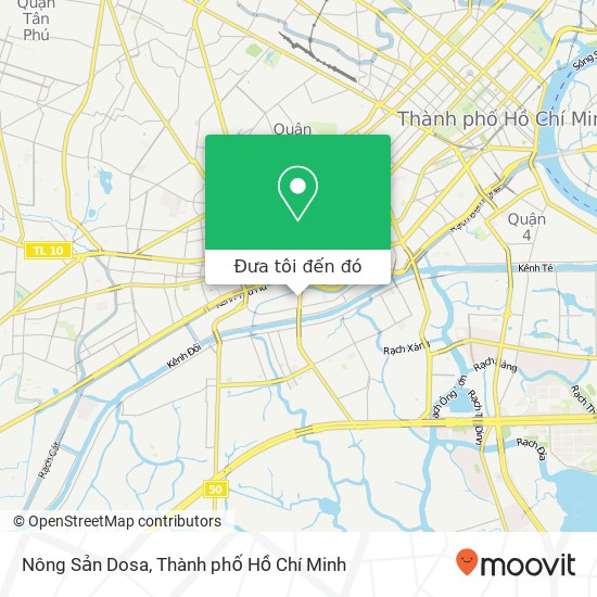 Bản đồ Nông Sản Dosa, 6B HẺM 6 Phạm Hùng Quận 8, Thành Phố Hồ Chí Minh