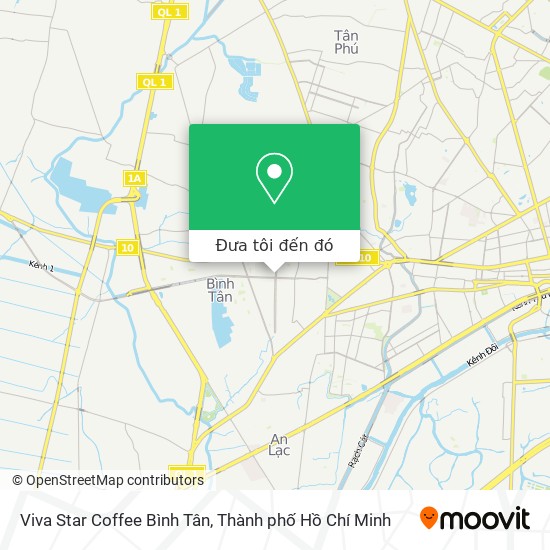 Bản đồ Viva Star Coffee Bình Tân