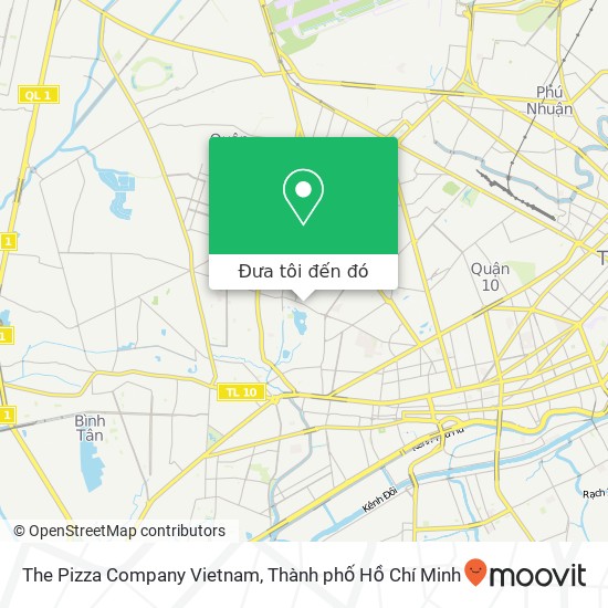 Bản đồ The Pizza Company Vietnam, 78D ĐƯỜNG Hòa Bình Quận 11, Thành Phố Hồ Chí Minh