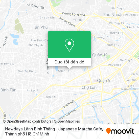 Bản đồ Newdays Lãnh Binh Thăng - Japanese Matcha Cafe