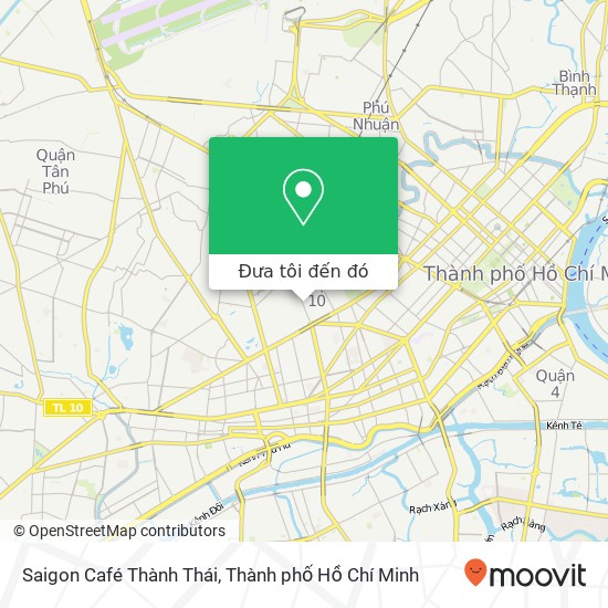 Bản đồ Saigon Café Thành Thái