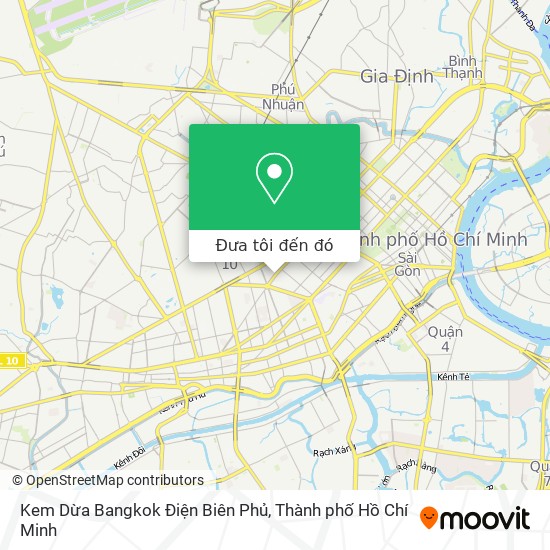 Bản đồ Kem Dừa Bangkok Điện Biên Phủ