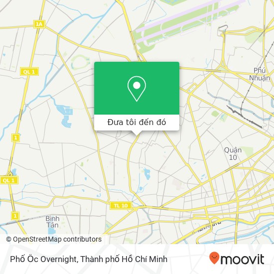 Bản đồ Phố Ốc Overnight, 579 ĐƯỜNG Lũy Bán Bích Quận Tân Phú, Thành Phố Hồ Chí Minh