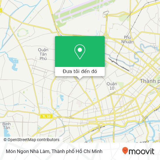 Bản đồ Món Ngon Nhà Làm, 547 ĐƯỜNG Lạc Long Quân Quận Tân Bình, Thành Phố Hồ Chí Minh