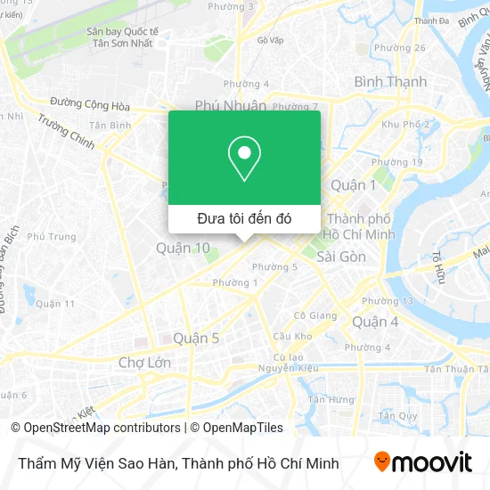 Bản đồ Thẩm Mỹ Viện Sao Hàn