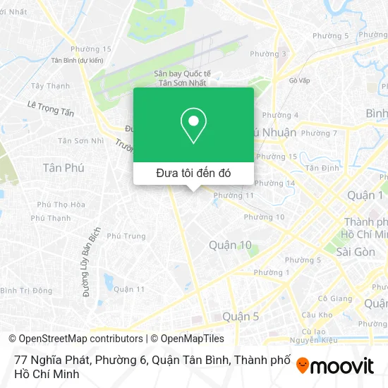Bản đồ 77 Nghĩa Phát, Phường 6, Quận Tân Bình