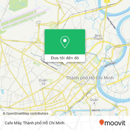 Bản đồ Cafe Mây, 120 ĐƯỜNG Trần Quốc Thảo Quận 3, Thành Phố Hồ Chí Minh