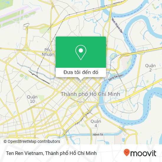 Bản đồ Ten Ren Vietnam, 42 ĐƯỜNG Trần Cao Vân Quận 3, Thành Phố Hồ Chí Minh