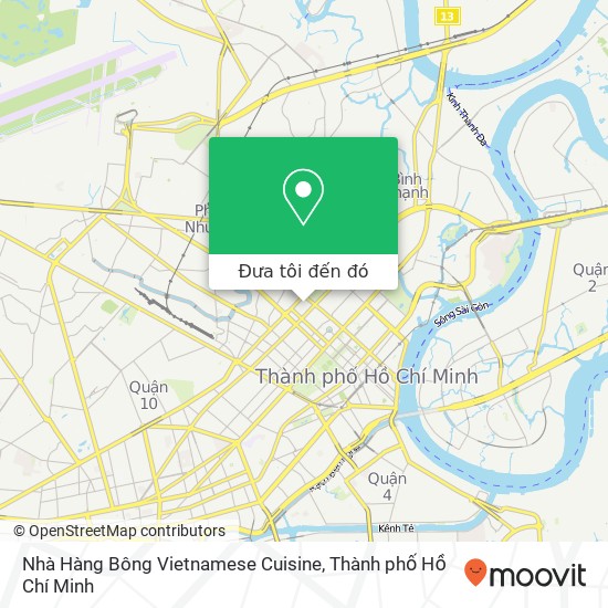 Bản đồ Nhà Hàng Bông Vietnamese Cuisine, HẺM 9 Trương Quyền Quận 3, Thành Phố Hồ Chí Minh