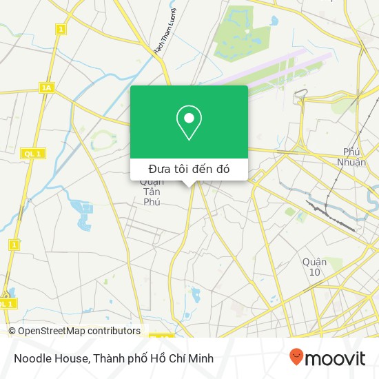 Bản đồ Noodle House, 15 ĐƯỜNG Độc Lập Quận Tân Phú, Thành Phố Hồ Chí Minh
