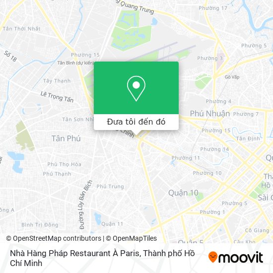 Bản đồ Nhà Hàng Pháp Restaurant À Paris