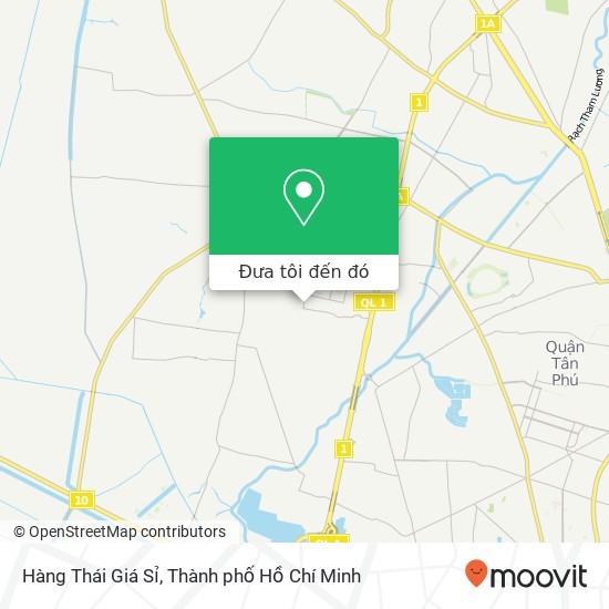 Bản đồ Hàng Thái Giá Sỉ, 22 Bình Thành Quận Bình Tân, Thành Phố Hồ Chí Minh