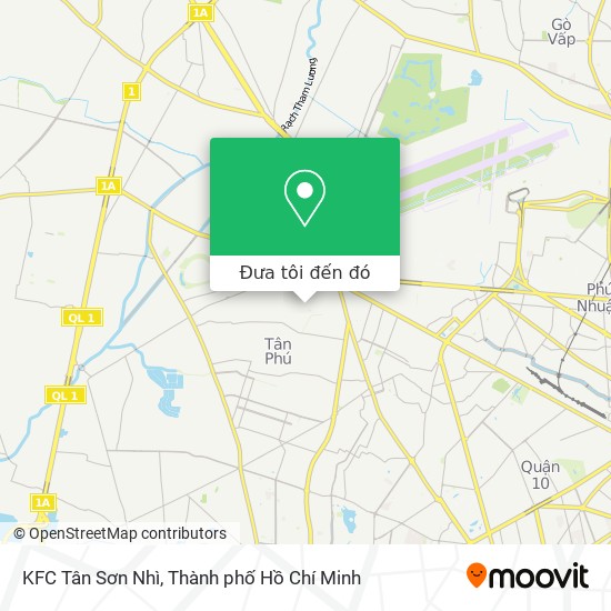 Bản đồ KFC Tân Sơn Nhì