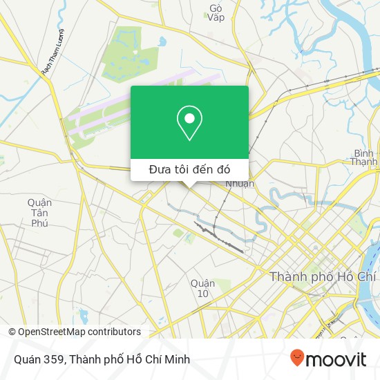 Bản đồ Quán 359, 359 ĐƯỜNG Lê Văn Sỹ Quận Tân Bình, Thành Phố Hồ Chí Minh