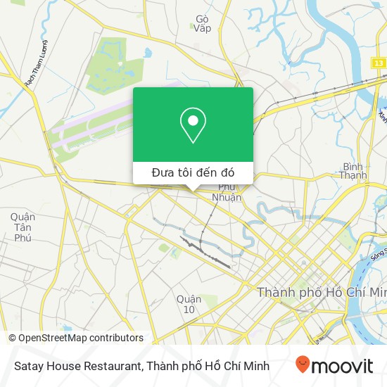 Bản đồ Satay House Restaurant, 307 ĐƯỜNG Nguyễn Văn Trỗi Quận Tân Bình, Thành Phố Hồ Chí Minh