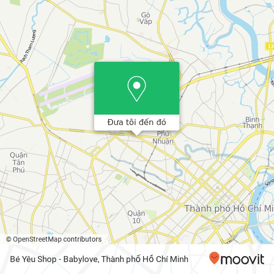 Bản đồ Bé Yêu Shop - Babylove, ĐƯỜNG Nguyễn Văn Trỗi Quận Tân Bình, Thành Phố Hồ Chí Minh