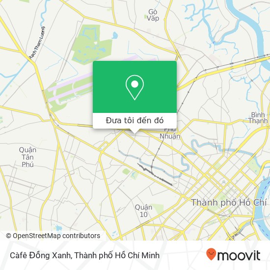 Bản đồ Càfê Đồng Xanh, 10 ĐƯỜNG Phạm Văn Hai Quận Tân Bình, Thành Phố Hồ Chí Minh