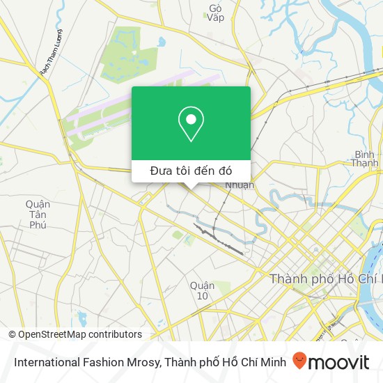 Bản đồ International Fashion Mrosy, 298 ĐƯỜNG Lê Văn Sỹ Quận Tân Bình, Thành Phố Hồ Chí Minh