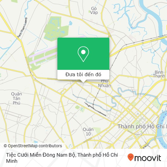 Bản đồ Tiệc Cưới Miền Đông Nam Bộ, Quận Tân Bình, Thành Phố Hồ Chí Minh