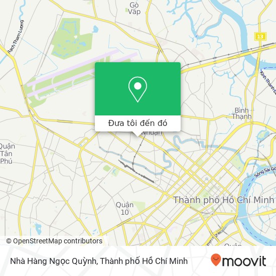 Bản đồ Nhà Hàng Ngọc Quỳnh, ĐƯỜNG Hoàng Diệu Quận Phú Nhuận, Thành Phố Hồ Chí Minh