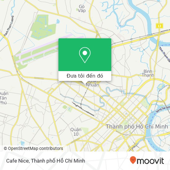 Bản đồ Cafe Nice, ĐƯỜNG Trương Quốc Dung Quận Phú Nhuận, Thành Phố Hồ Chí Minh