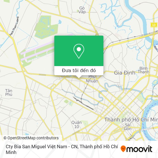 Bản đồ Cty Bia San Miguel Việt Nam - CN