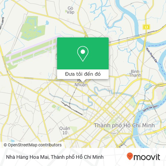 Bản đồ Nhà Hàng Hoa Mai, ĐƯỜNG Hoàng Văn Thụ Quận Phú Nhuận, Thành Phố Hồ Chí Minh