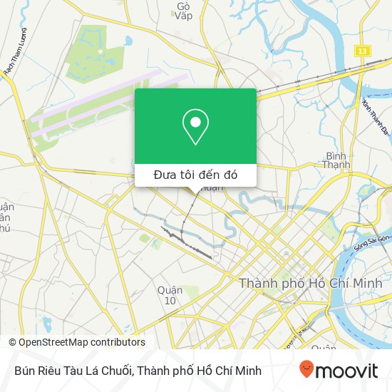 Bản đồ Bún Riêu Tàu Lá Chuối, ĐƯỜNG Nguyễn Văn Trỗi Quận Phú Nhuận, Thành Phố Hồ Chí Minh