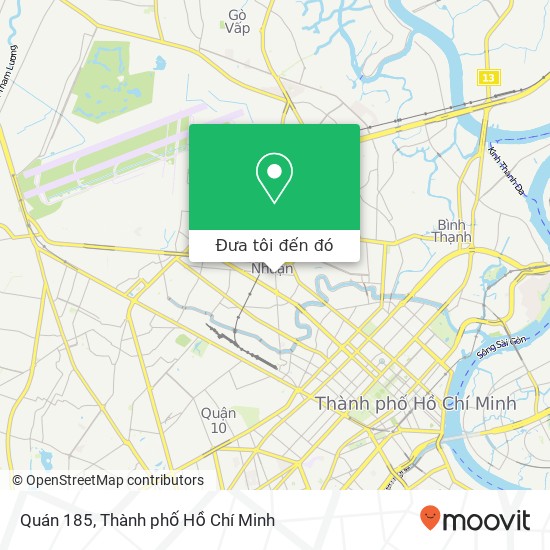 Bản đồ Quán 185, ĐƯỜNG Nguyễn Trọng Tuyển Quận Phú Nhuận, Thành Phố Hồ Chí Minh