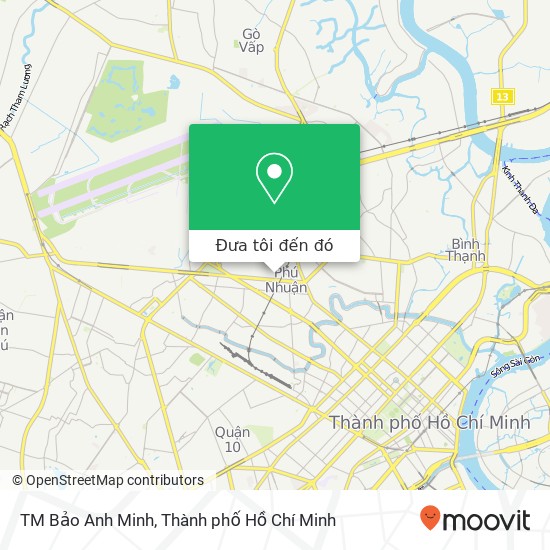 Bản đồ TM Bảo Anh Minh, ĐƯỜNG Hồ Văn Huê Quận Phú Nhuận, Thành Phố Hồ Chí Minh