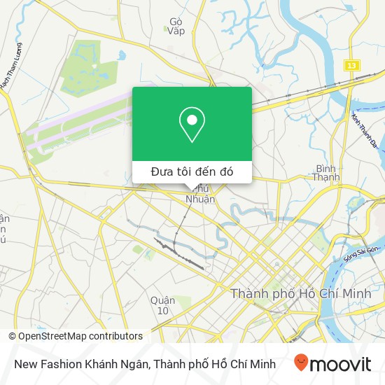 Bản đồ New Fashion Khánh Ngân, 16 ĐƯỜNG Hồ Văn Huê Quận Phú Nhuận, Thành Phố Hồ Chí Minh