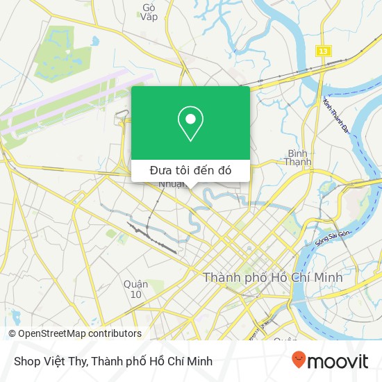 Bản đồ Shop Việt Thy, ĐƯỜNG Phan Đình Phùng Quận Phú Nhuận, Thành Phố Hồ Chí Minh