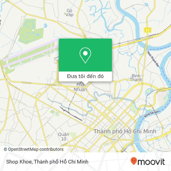 Bản đồ Shop Khoe, Quận Phú Nhuận, Thành Phố Hồ Chí Minh