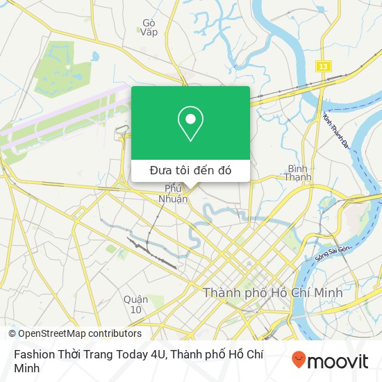 Bản đồ Fashion Thời Trang Today 4U, 179 ĐƯỜNG Phan Đăng Lưu Quận Phú Nhuận, Thành Phố Hồ Chí Minh