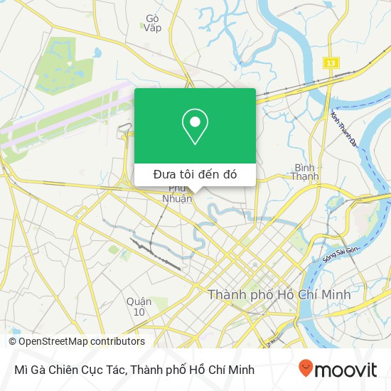 Bản đồ Mì Gà Chiên Cục Tác, 10 ĐƯỜNG Đoàn Thị Điểm Quận Phú Nhuận, Thành Phố Hồ Chí Minh