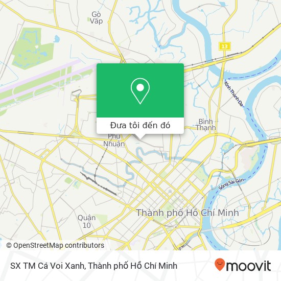 Bản đồ SX TM Cá Voi Xanh, ĐƯỜNG Phan Xích Long Quận Phú Nhuận, Thành Phố Hồ Chí Minh