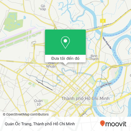 Bản đồ Quán Ốc Trang, ĐƯỜNG Phan Xích Long Quận Phú Nhuận, Thành Phố Hồ Chí Minh