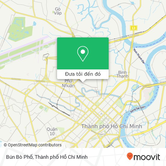 Bản đồ Bún Bò Phố, 390 ĐƯỜNG Phan Xích Long Quận Phú Nhuận, Thành Phố Hồ Chí Minh