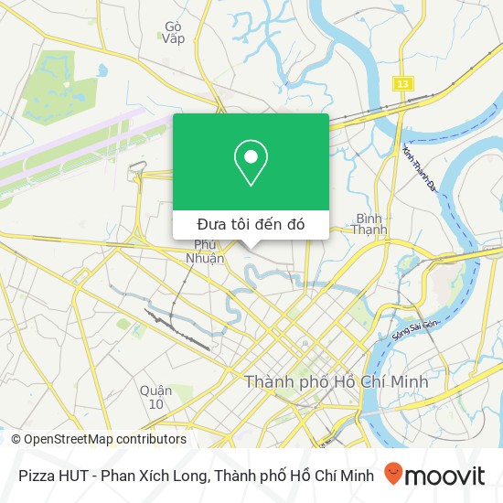 Bản đồ Pizza HUT - Phan Xích Long, 93 ĐƯỜNG Phan Xích Long Quận Phú Nhuận, Thành Phố Hồ Chí Minh