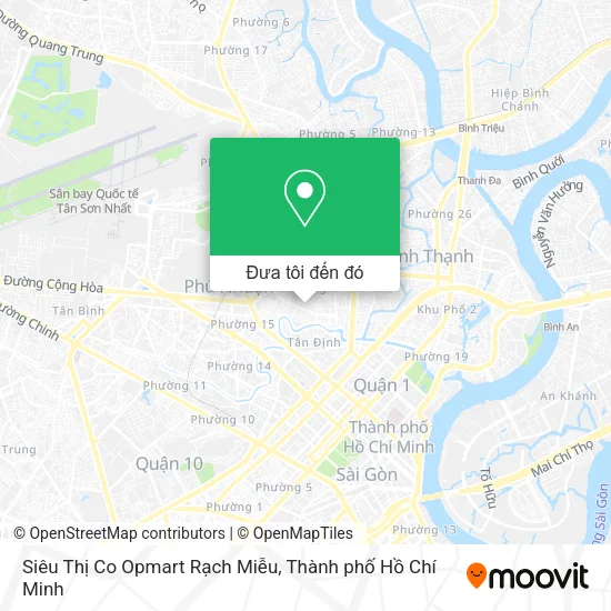 Bản đồ Siêu Thị Co Opmart Rạch Miễu