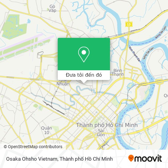 Bản đồ Osaka Ohsho Vietnam