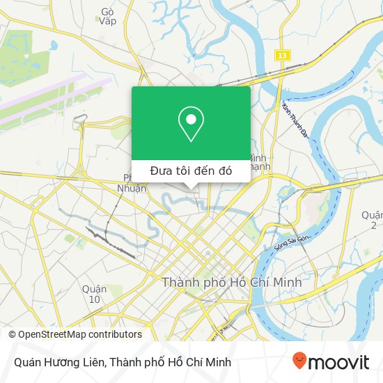 Bản đồ Quán Hương Liên, 315 ĐƯỜNG Phan Xích Long Quận Phú Nhuận, Thành Phố Hồ Chí Minh
