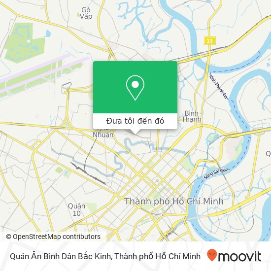 Bản đồ Quán Ăn Bình Dân Bắc Kinh, 170 ĐƯỜNG Phan Xích Long Quận Phú Nhuận, Thành Phố Hồ Chí Minh