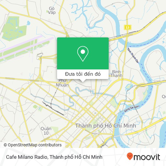 Bản đồ Cafe Milano Radio, 33 ĐƯỜNG Hoa Sứ Quận Phú Nhuận, Thành Phố Hồ Chí Minh