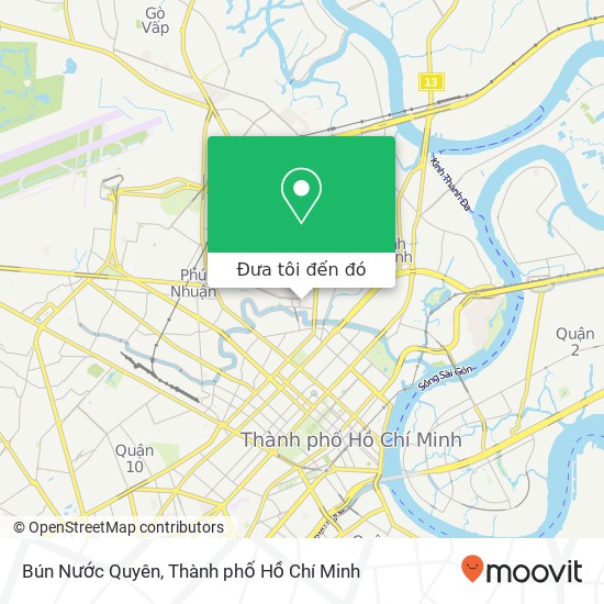 Bản đồ Bún Nước Quyên, Quận Bình Thạnh, Thành Phố Hồ Chí Minh