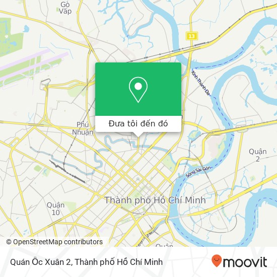 Bản đồ Quán Ốc Xuân 2, ĐƯỜNG Đinh Tiên Hoàng Quận Bình Thạnh, Thành Phố Hồ Chí Minh